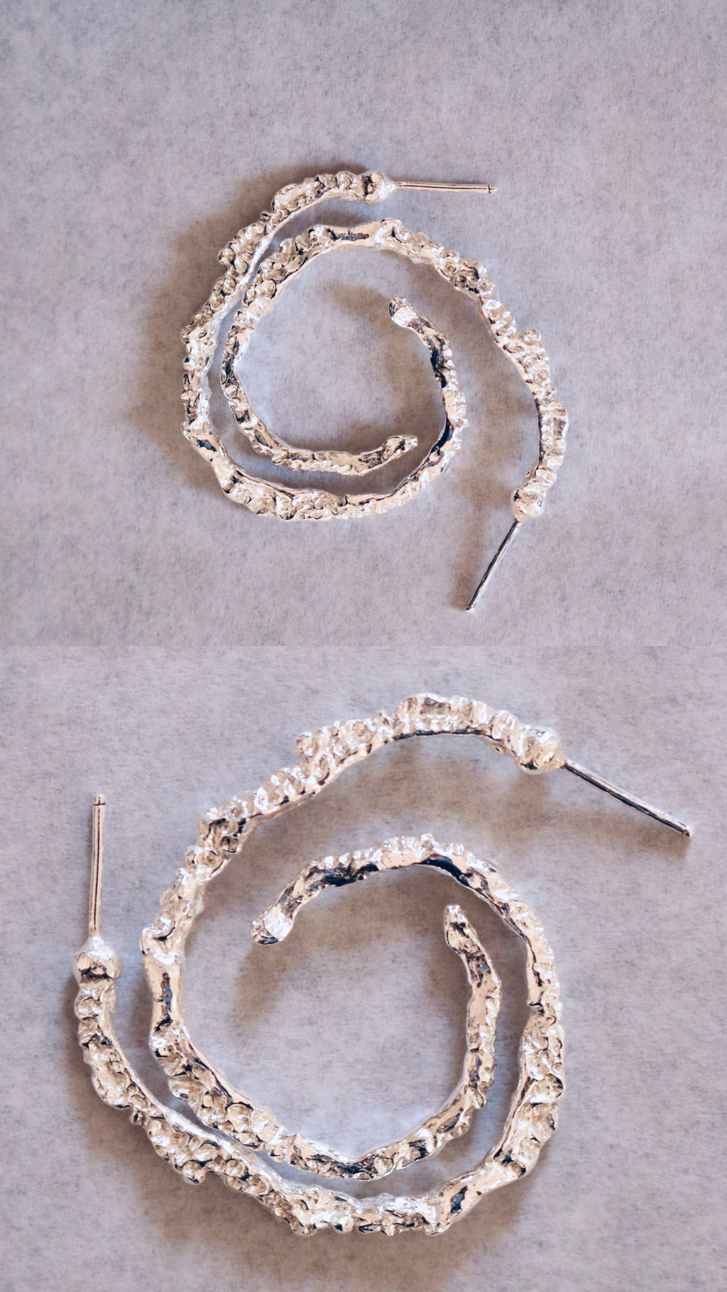 RAW HOOP EARRINGS