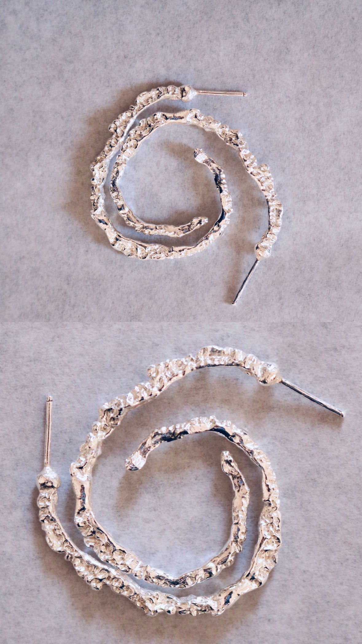 RAW HOOP EARRINGS