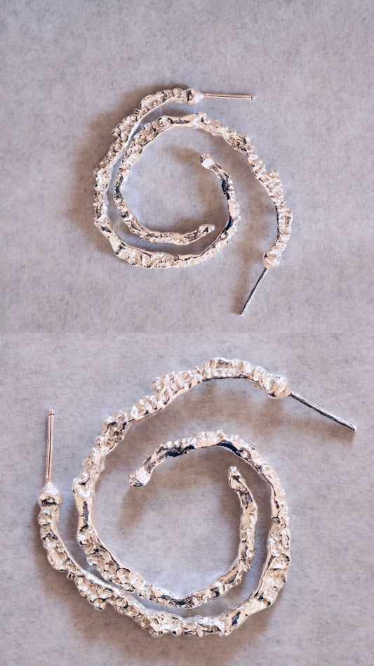 RAW HOOP EARRINGS