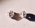 HOLLOW STUD EARRINGS